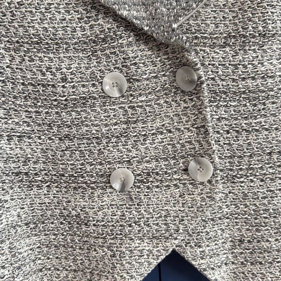ST. JOHN Knit Sweater Blazer in Platinum Multi Size 8 - Picture 5 of 6